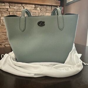 Coach Light Blue Tote Bag